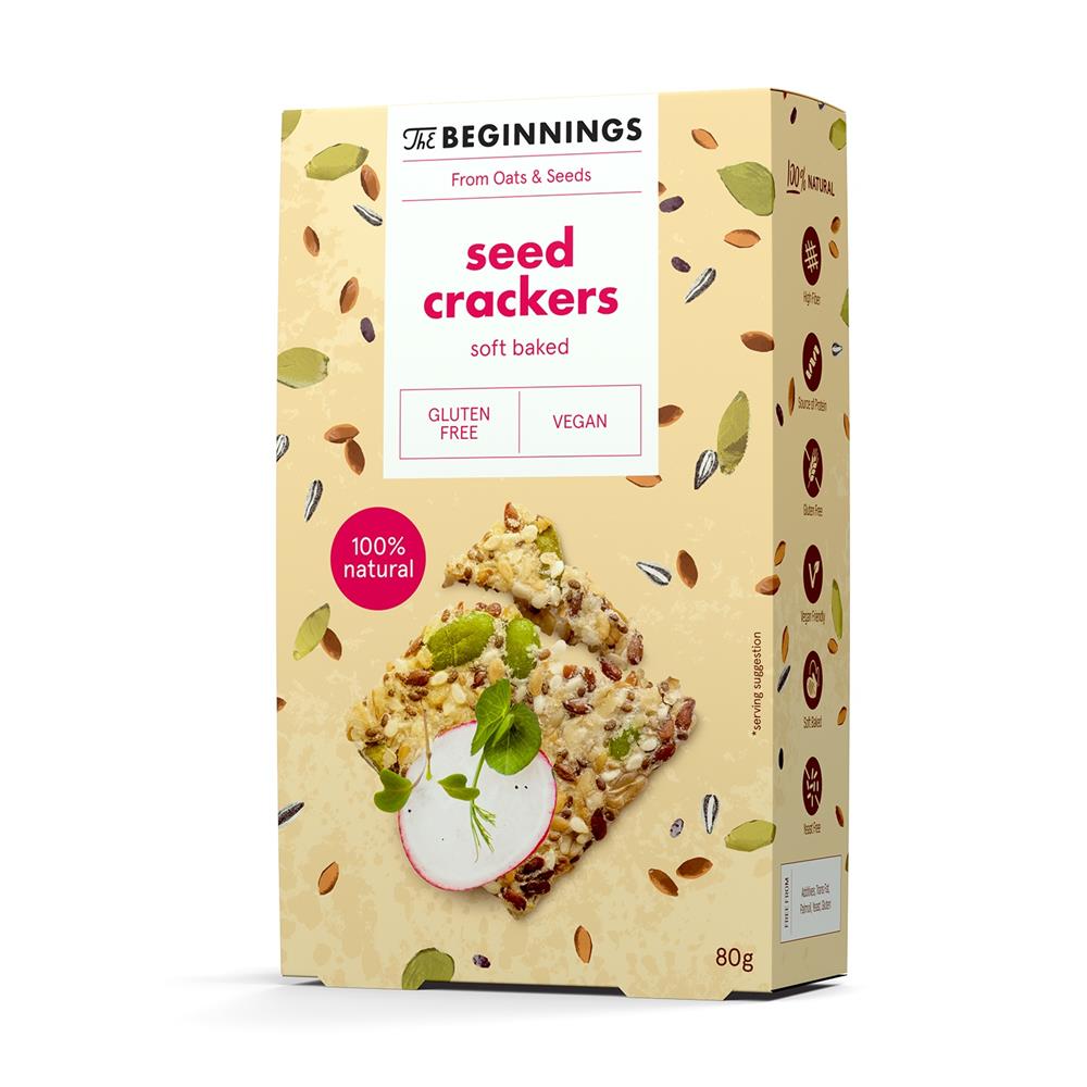 Seed Crackers with sea salt