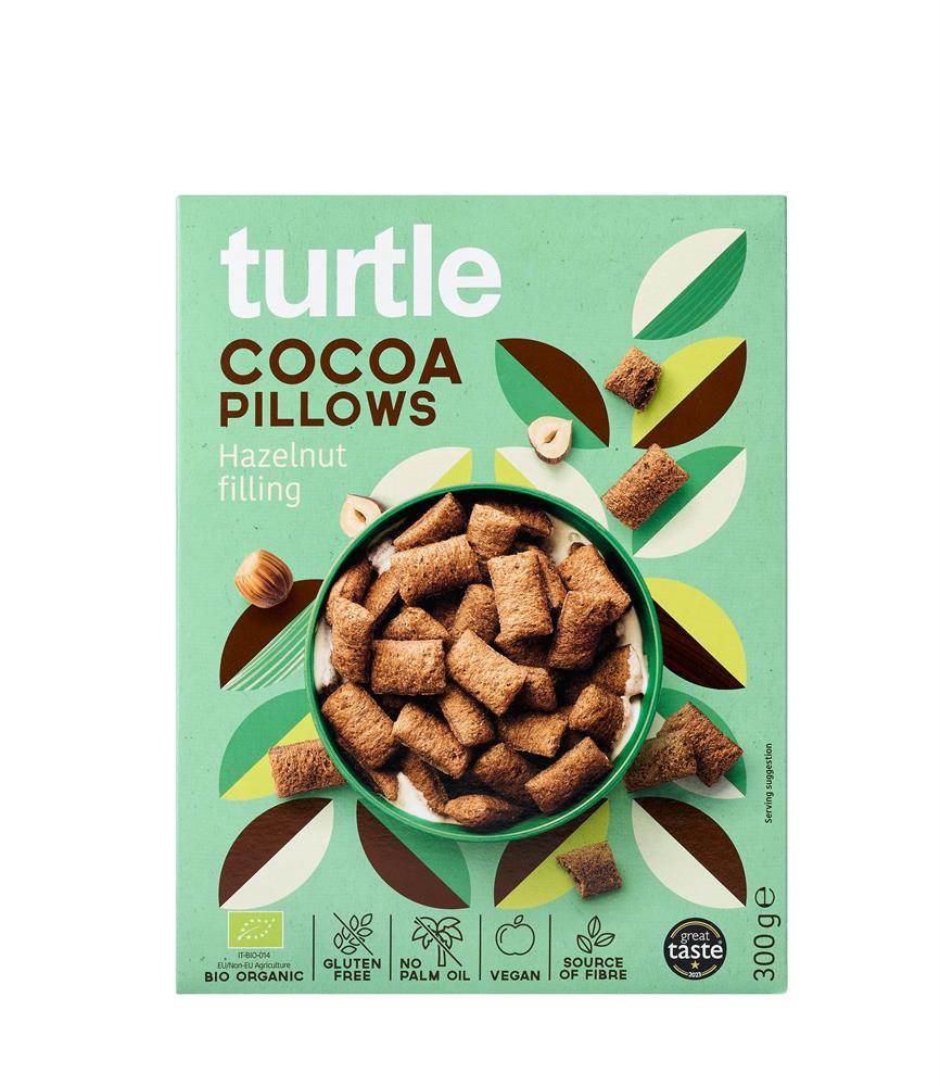 Cocoa Pillows with Hazelnut