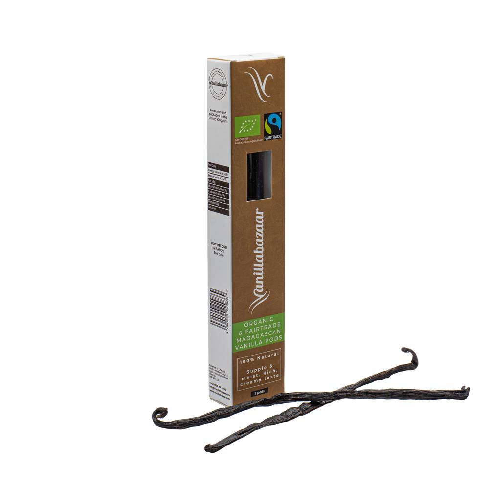 Organic Fairtrade Vanilla Pods