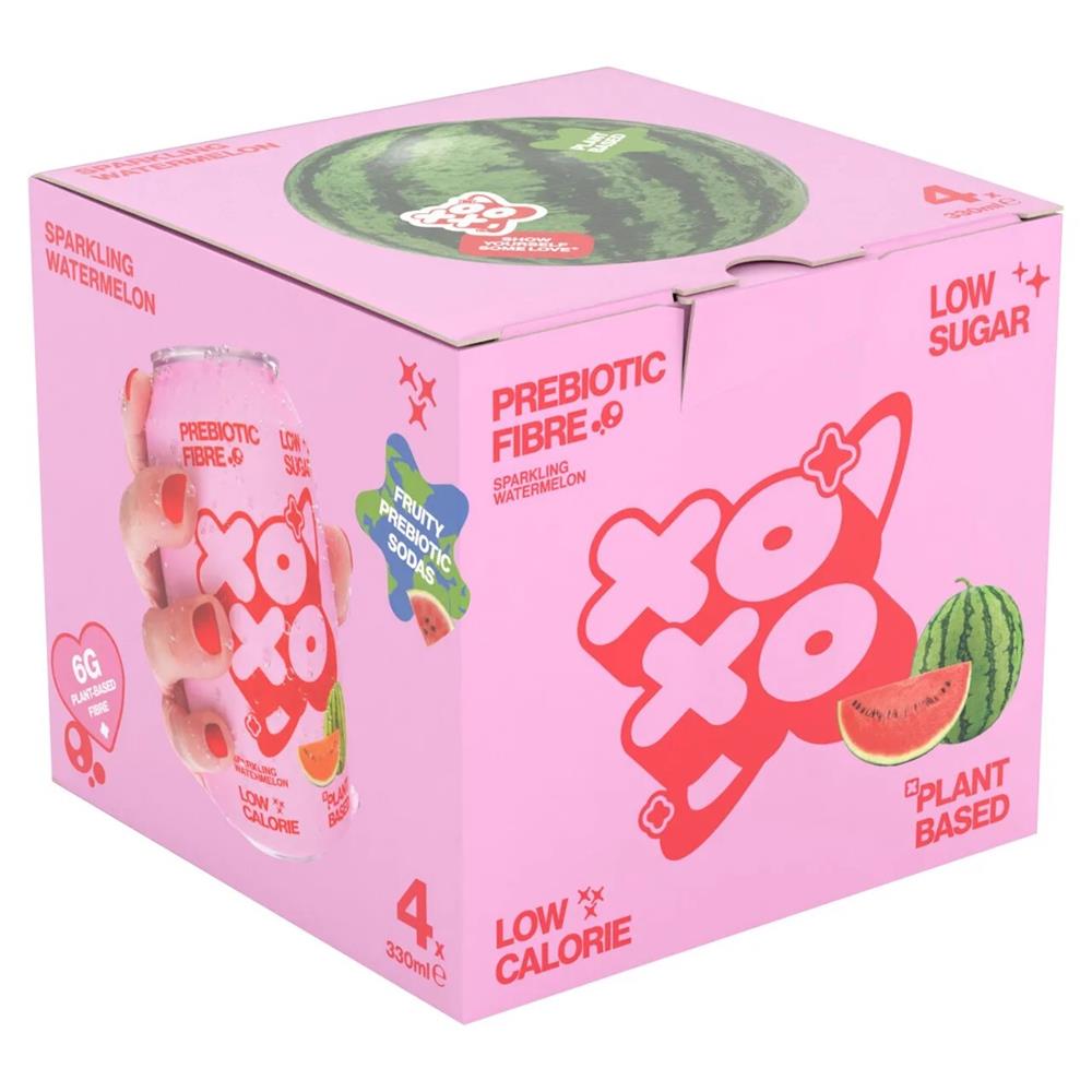 XOXO Soda Watermelon 4 Pack