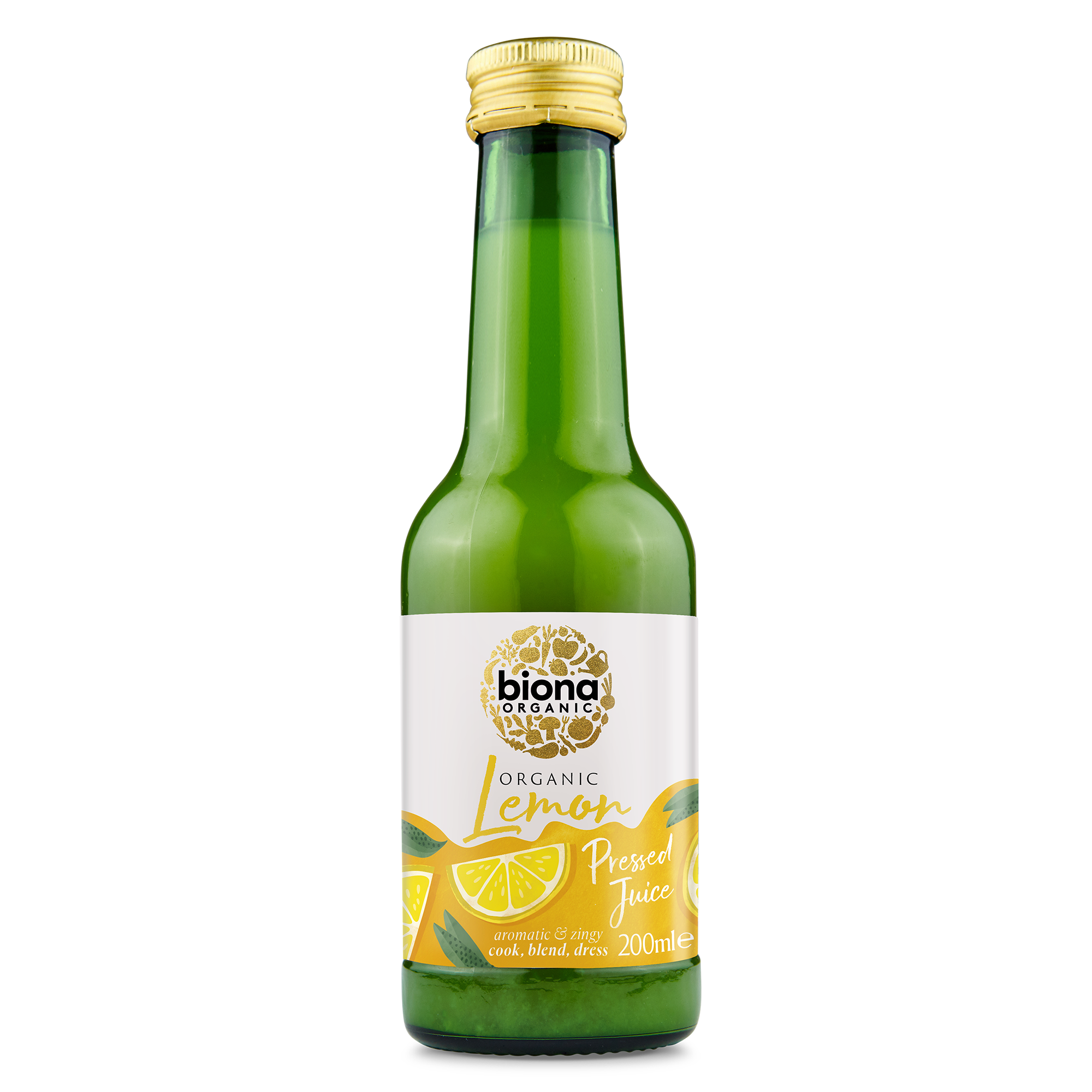 Organic Lemon Juice - Not from Concentrate - Cook-Blend -Dress - 200ml - Biona
