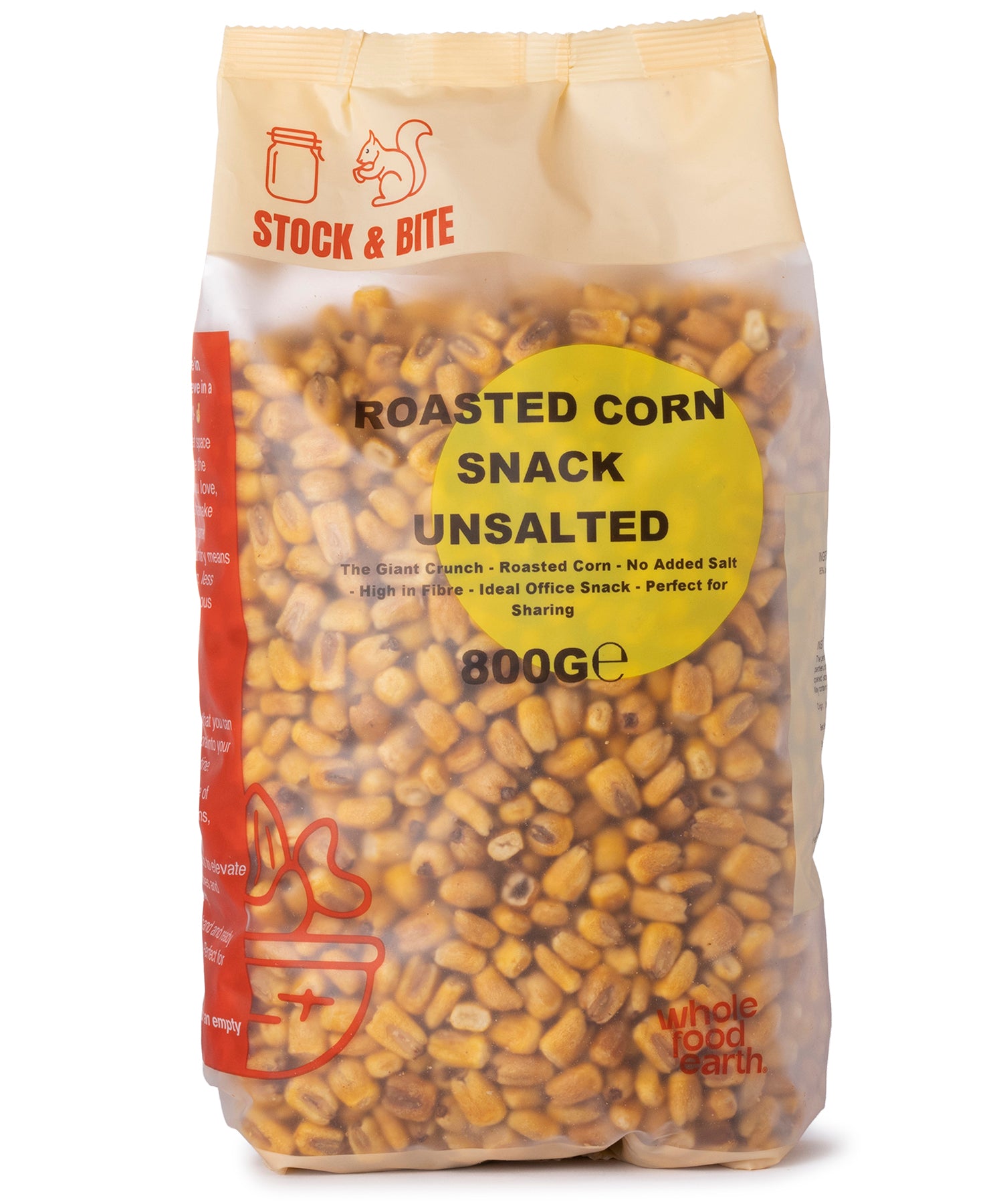 Roasted Corn Snack Unsalted - Stock & Bite - 800g
