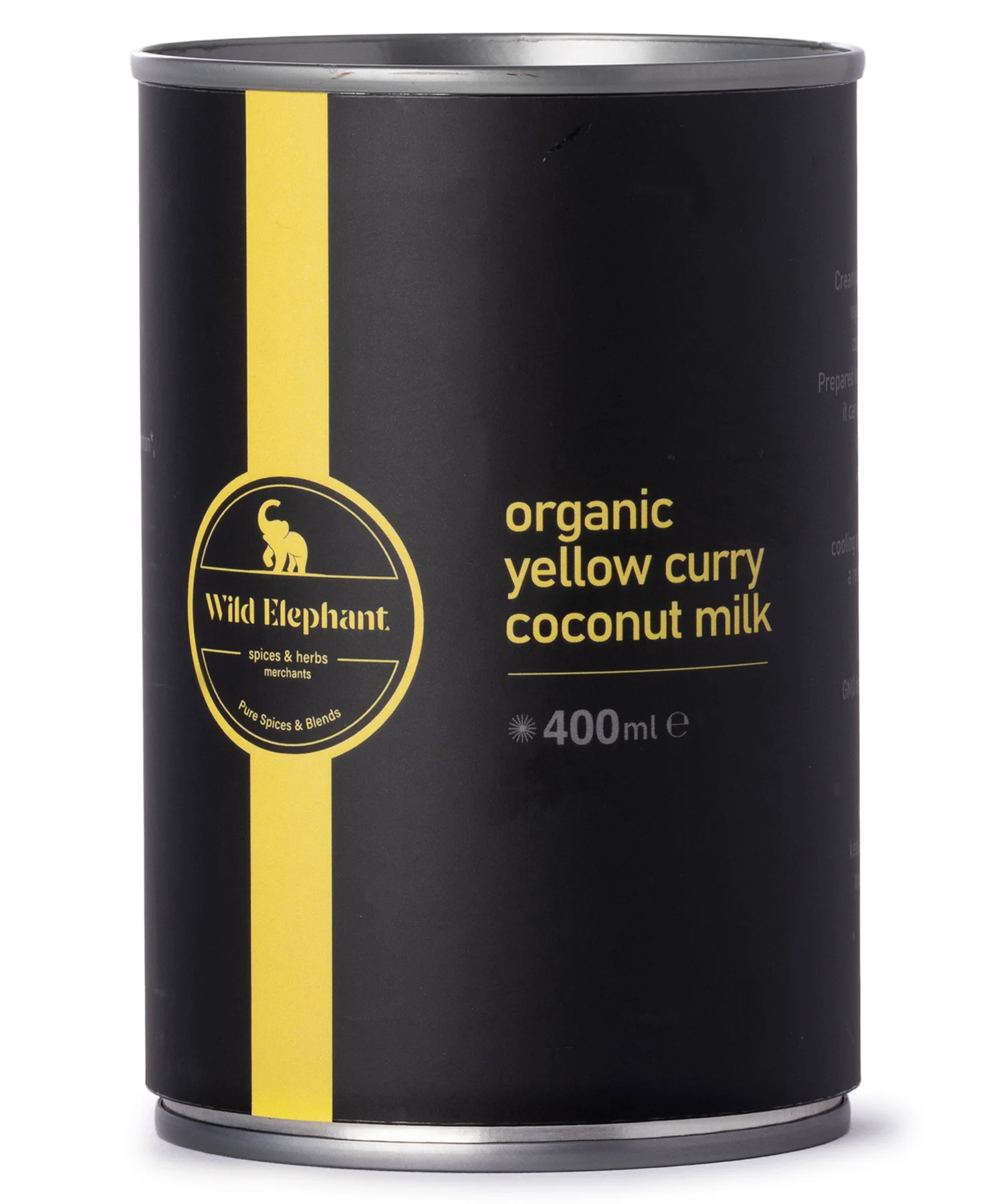 Organic Yellow Curry Coconut Milk - 400ml - Wild Elephant