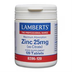 Zinc 25mg (as Citrate)