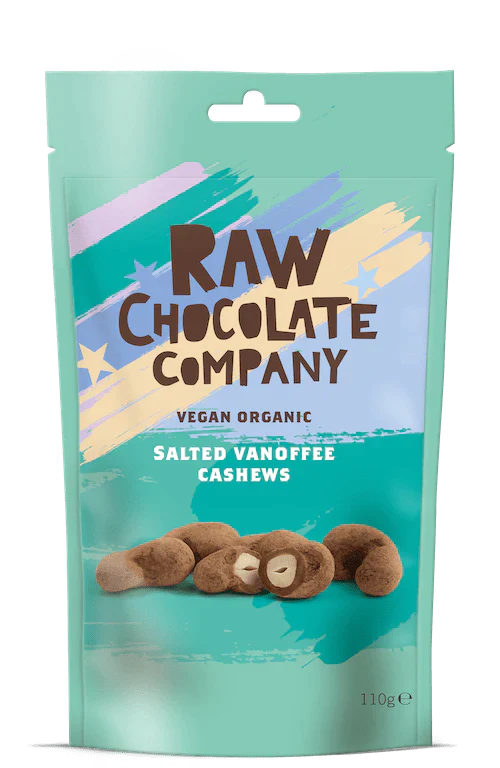 Organic Salted Vanoffee Cashews - 110g - Raw Chocolate Company