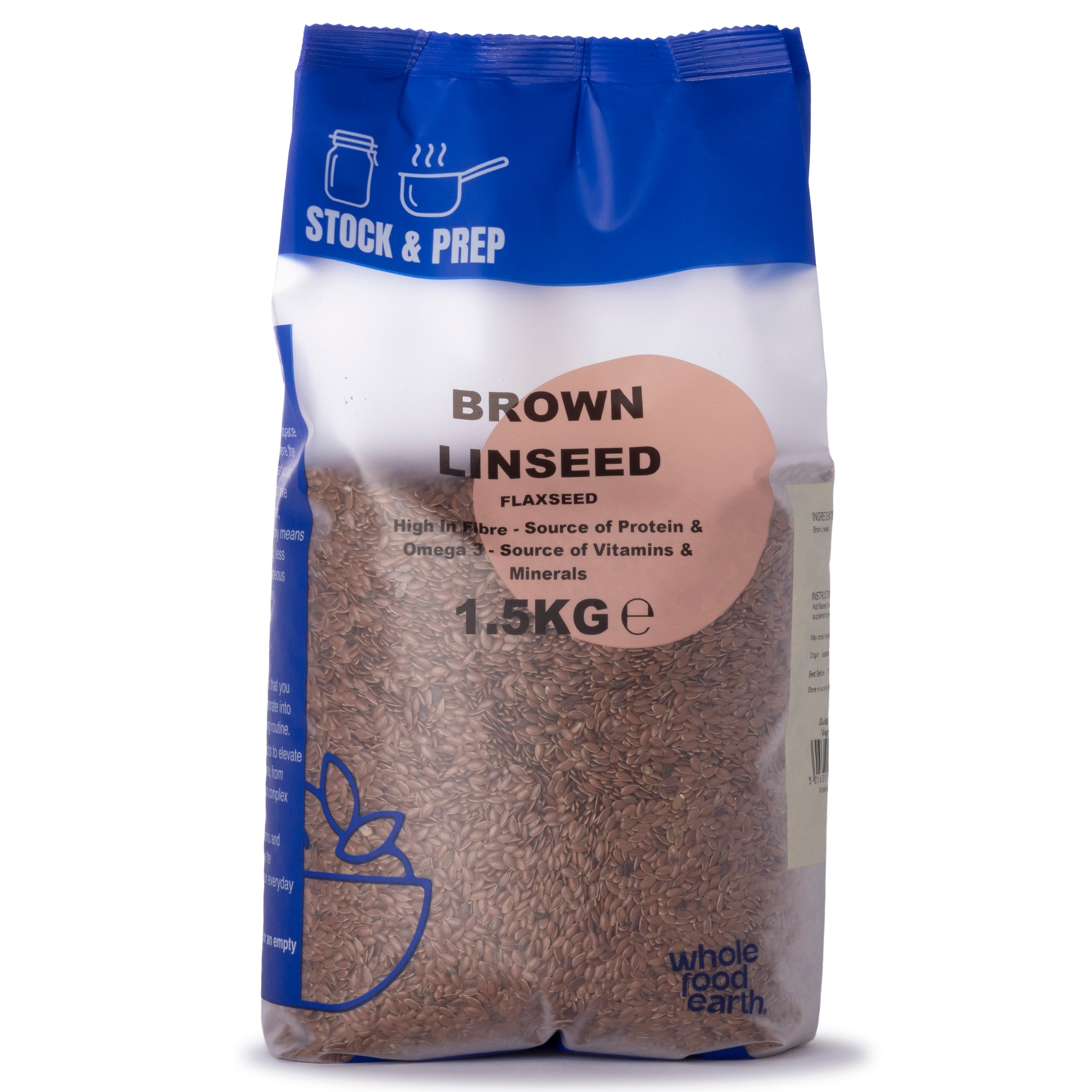 Brown Linseed/Flaxseed - Stock & Prep - 1.5kg