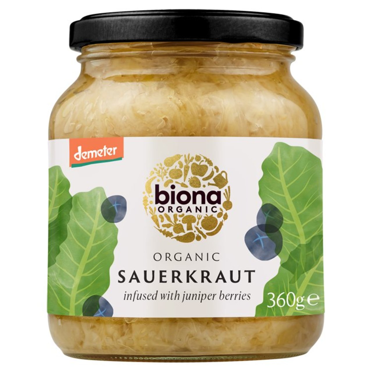 Organic Sauerkraut Glass Demeter - 360g - Biona