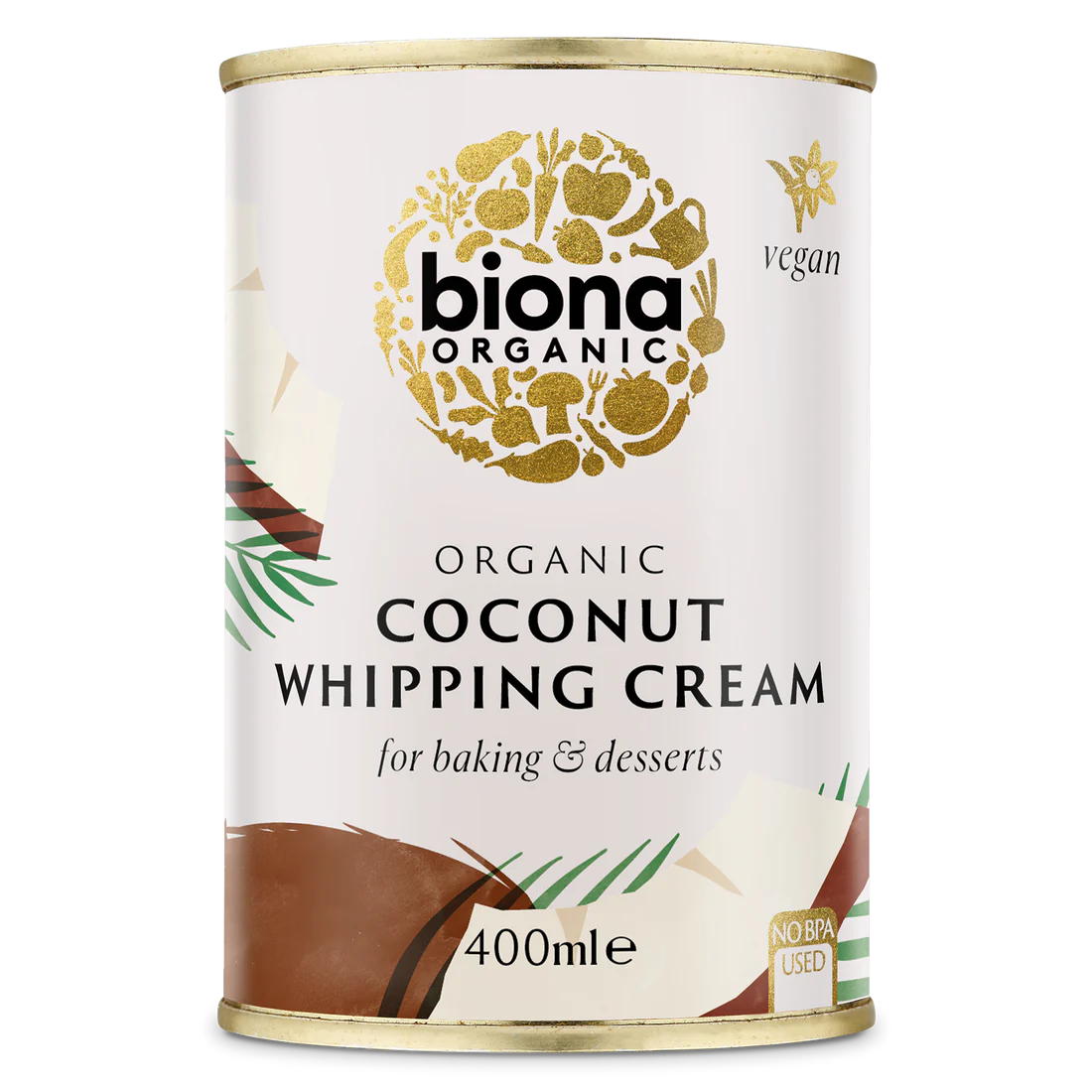Organic Coconut Whipping Cream - 400ml - Biona