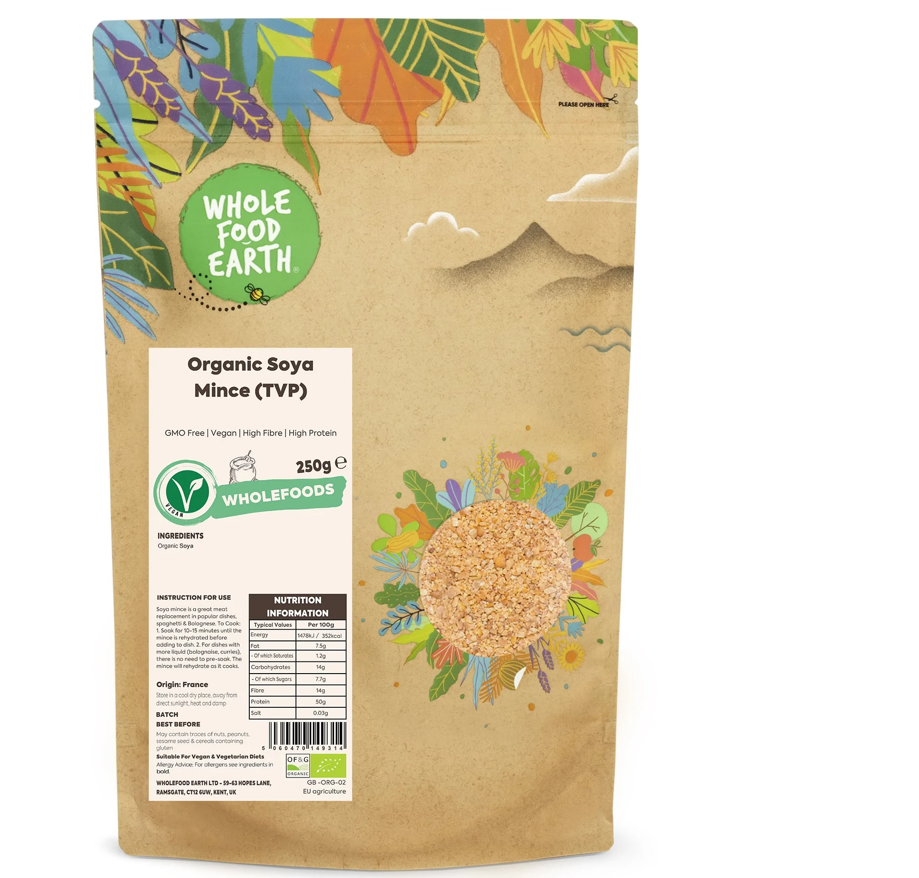 Organic Soya Mince (TVP)