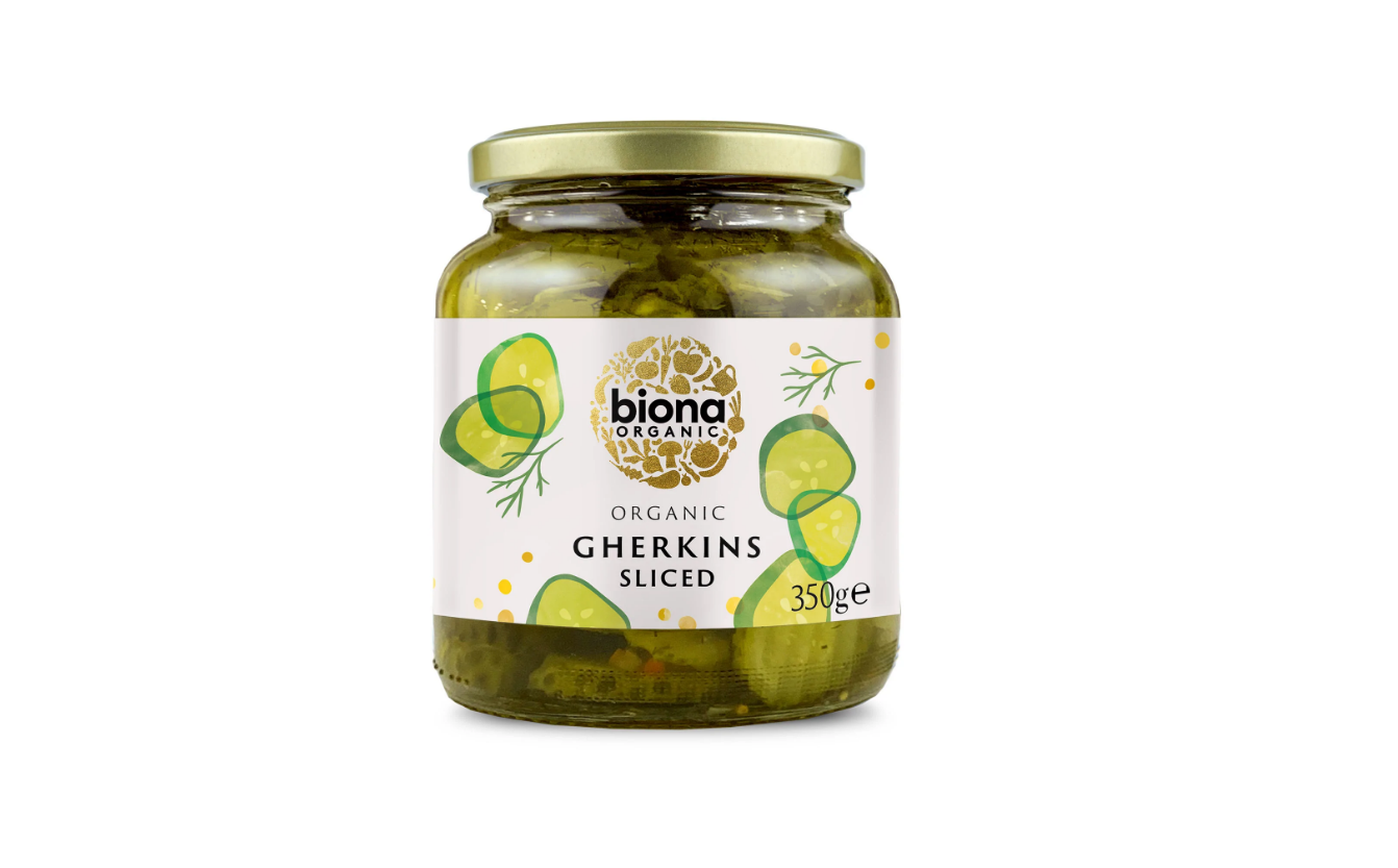 Organic Gherkin Slices - 350g - Biona