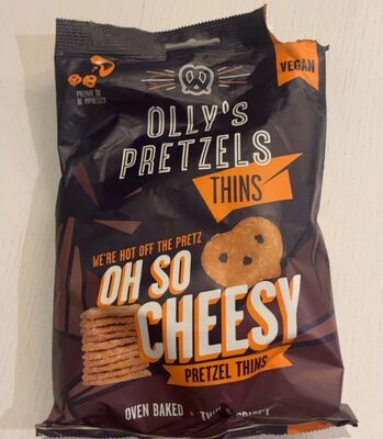 Oh So Cheesy Pretzel Thins - 140g - Olly's