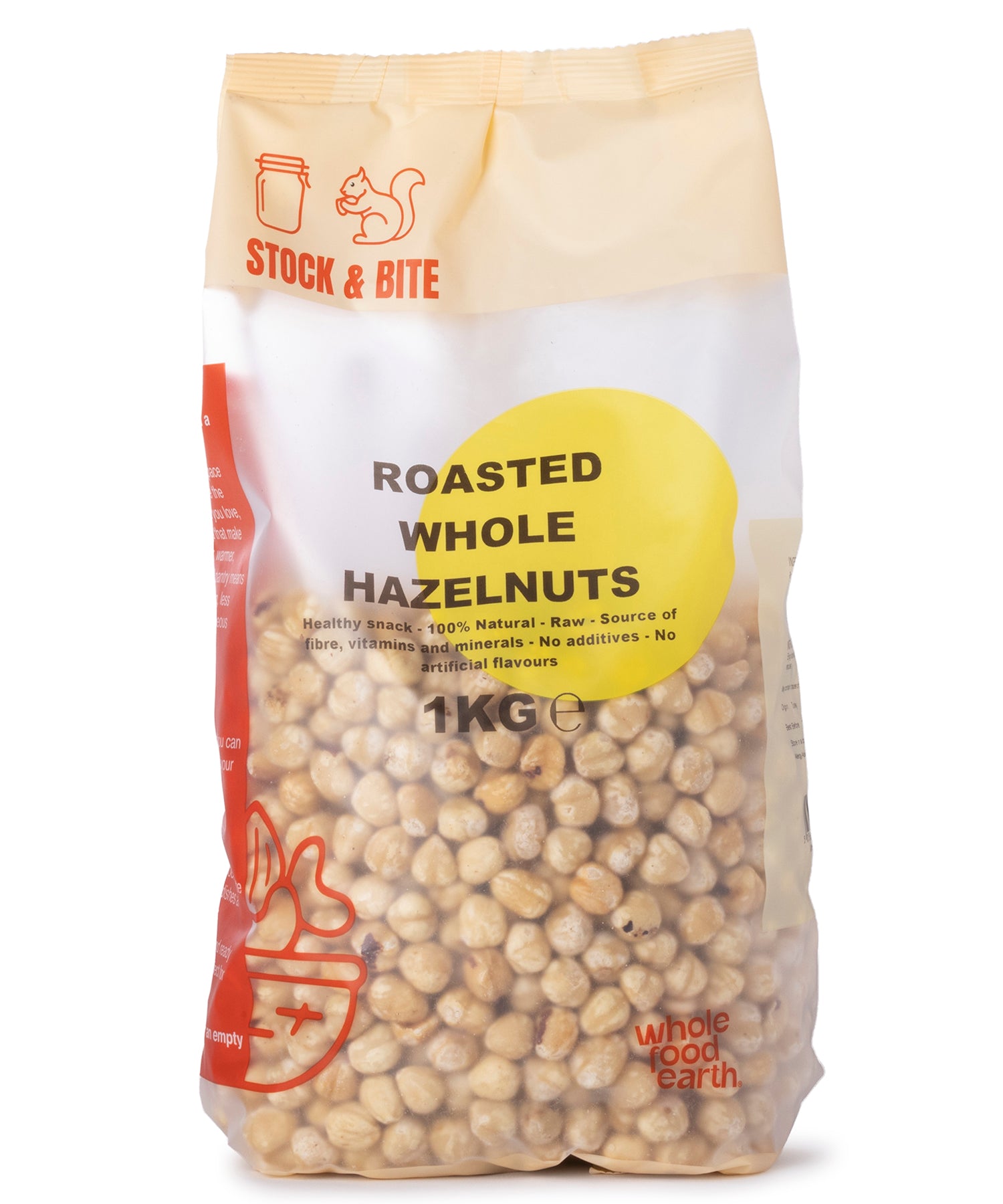 Roasted Whole Hazelnuts - Stock & Bite - 1kg