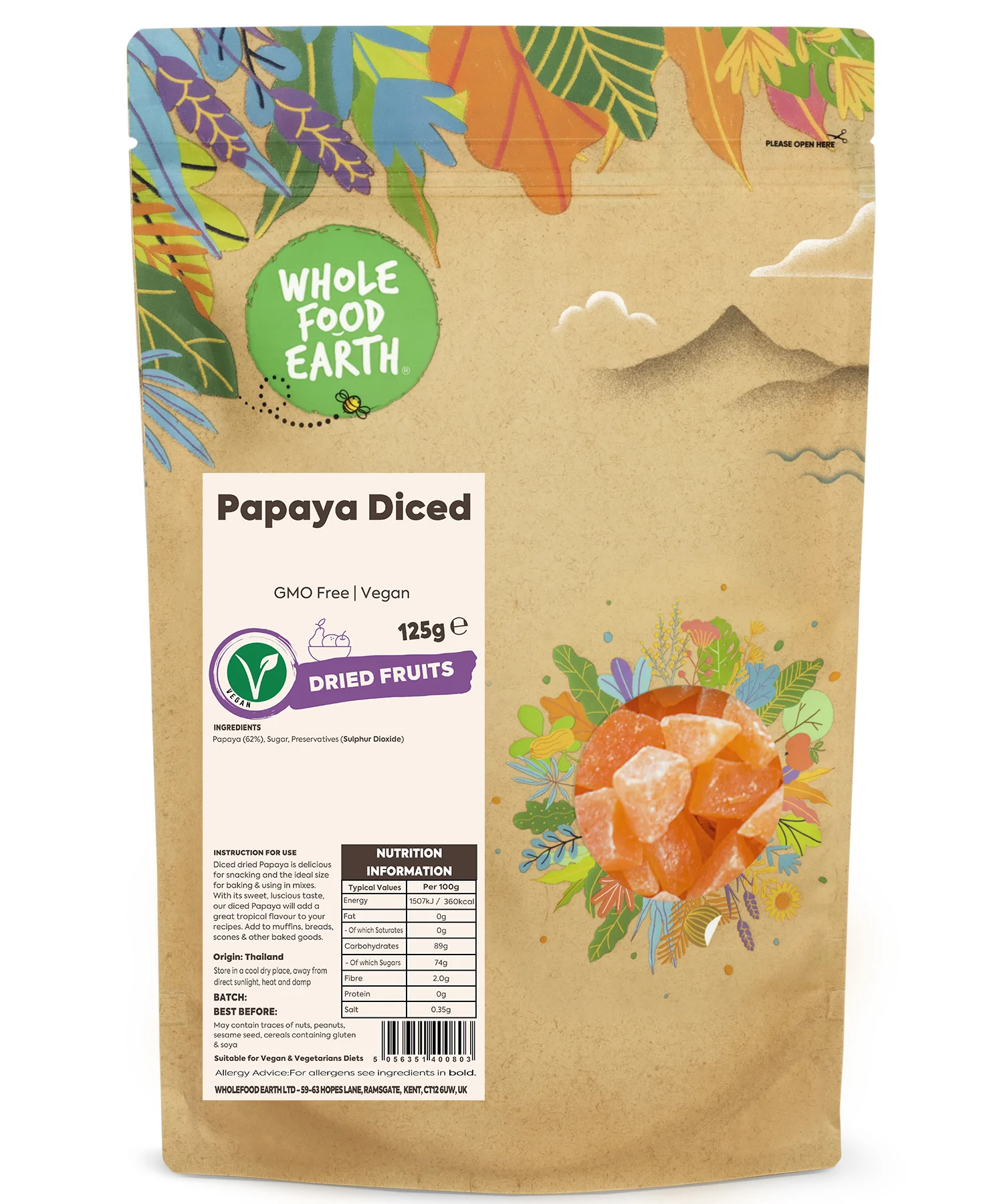 Papaya Diced