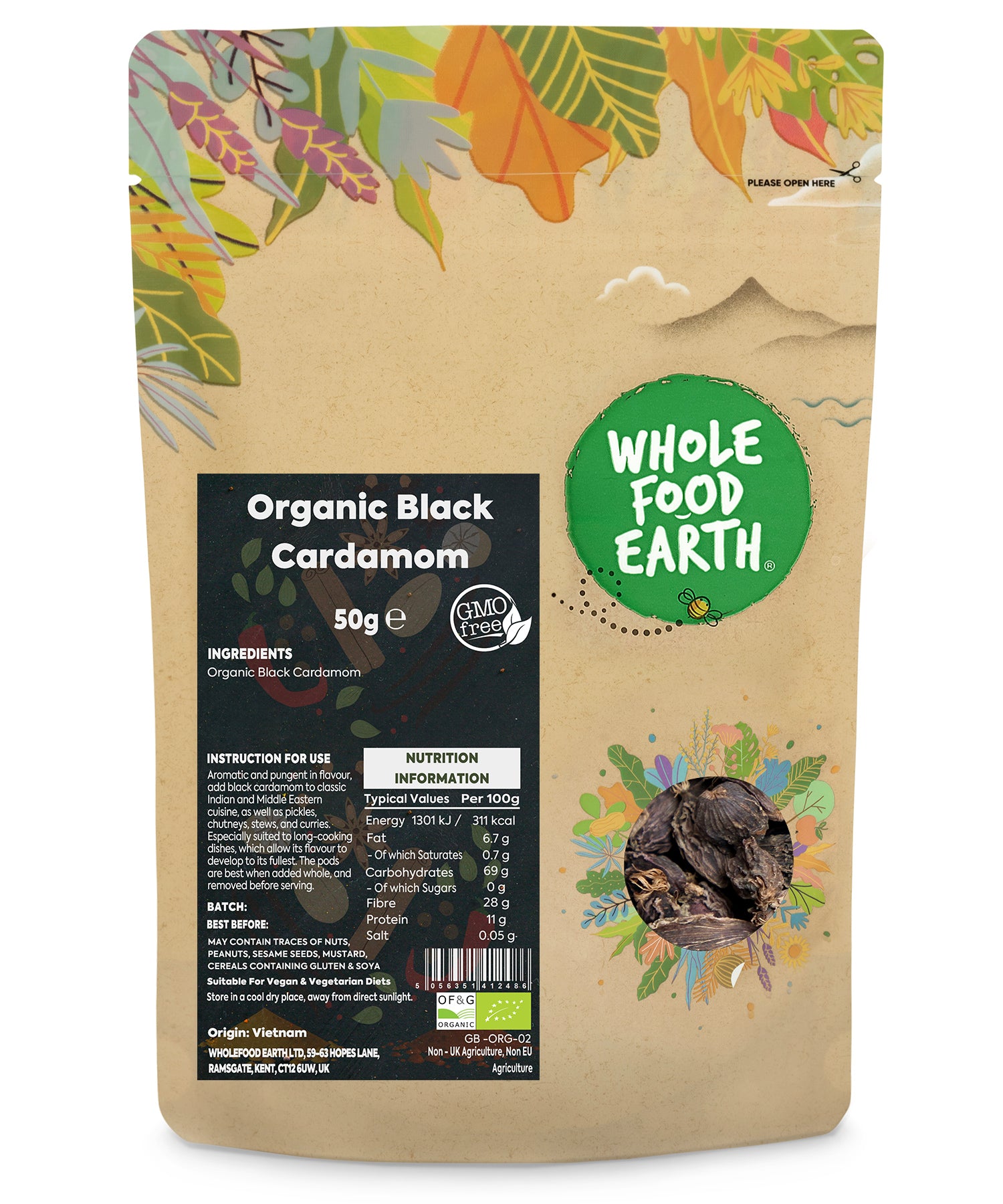 Organic Black Cardamom