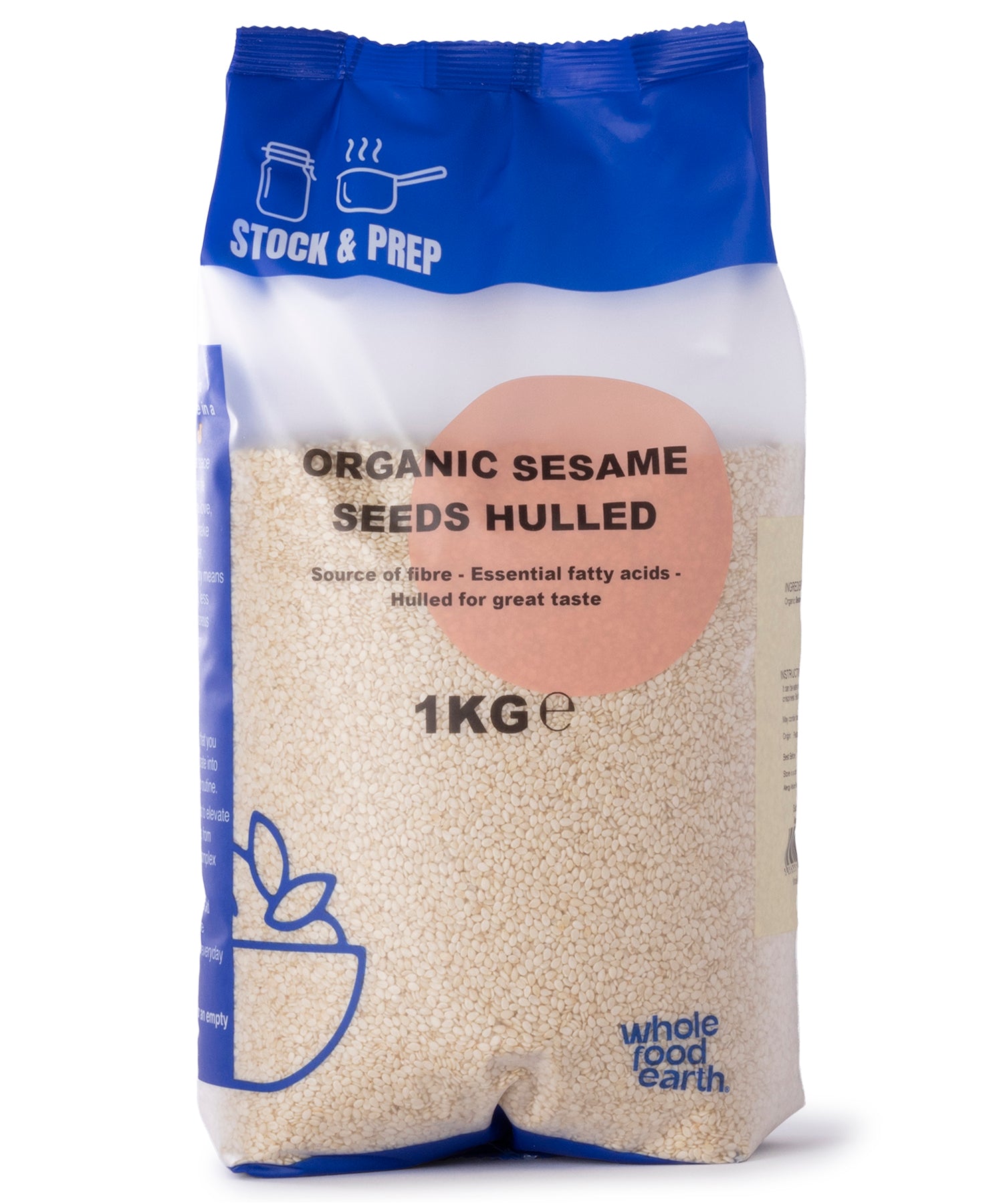 Organic Sesame Seeds Hulled - Stock & Prep - 1kg