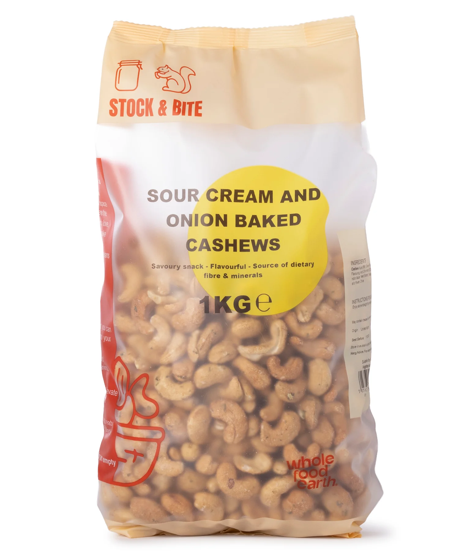 Sour Cream and Onion Baked Cashews - Stock & Bite