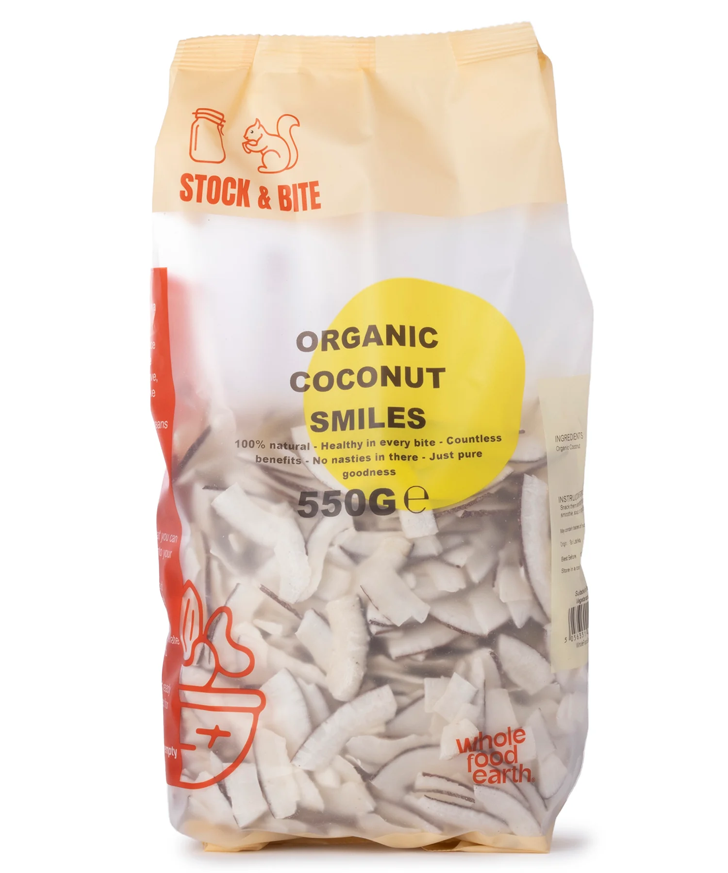 Organic Coconut Smiles - Stock & Bite