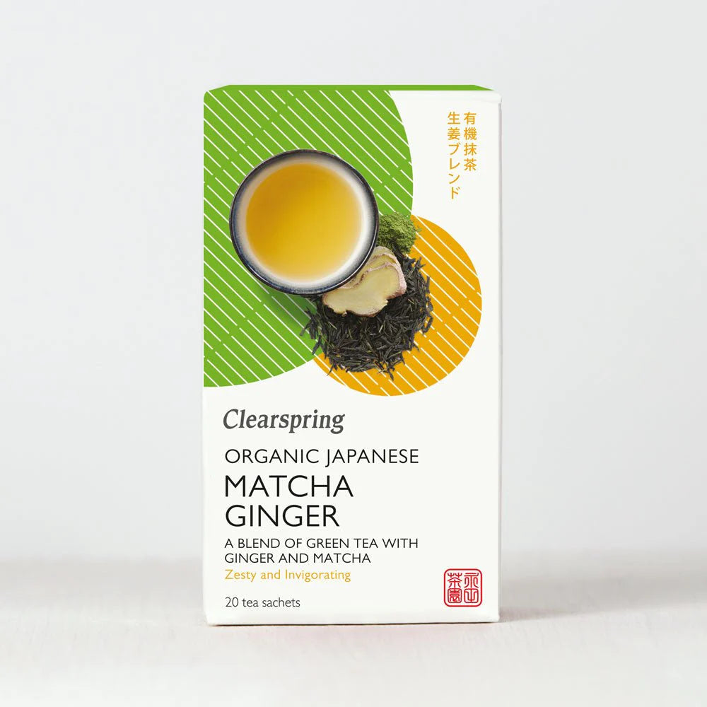 Organic Japanese Matcha Ginger - Clearspring - 20 bags