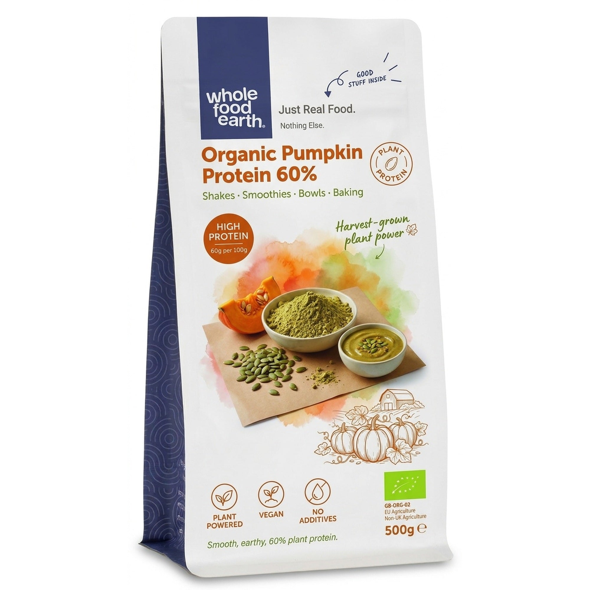 Organic Pumpkin Protein Powder 60%