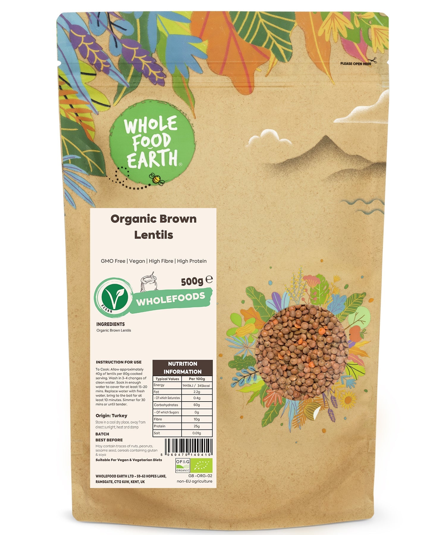 Organic Brown Lentils