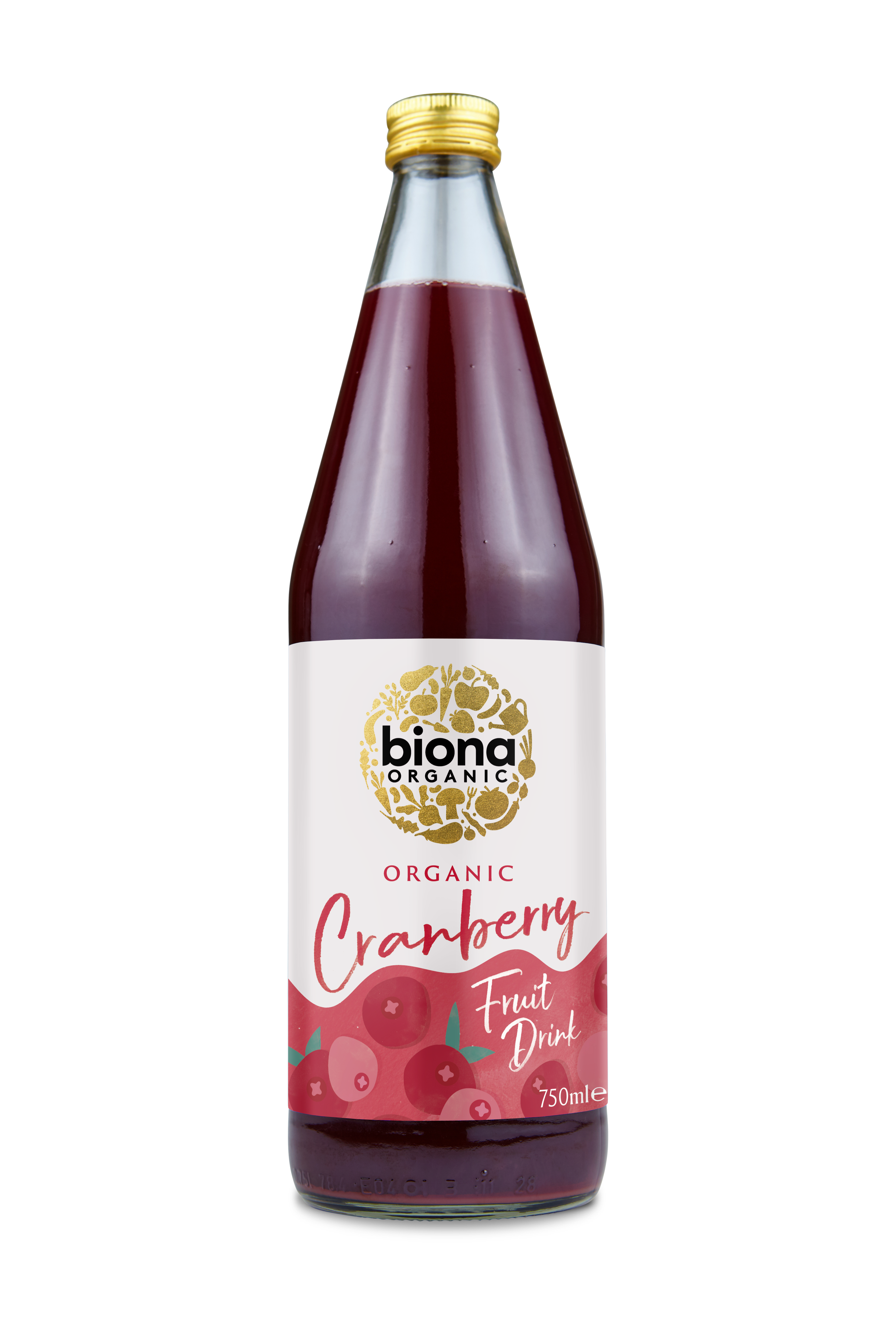 Organic Cranberry Fruit drink - No Added sugar - 750ml - Biona