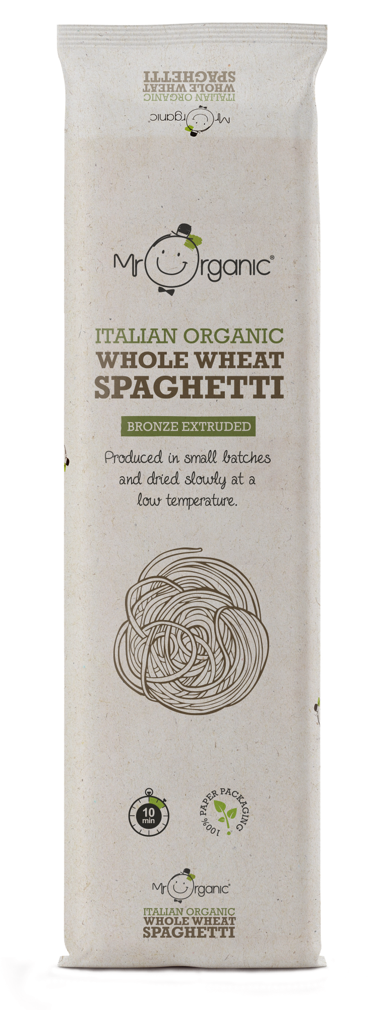 Mr Organic Italian Whole Wheat Spaghetti Pasta