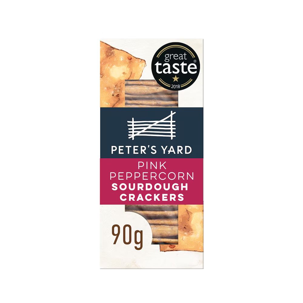 Pink Peppercorn Sourdough Crackers - Peters Yard - 90g