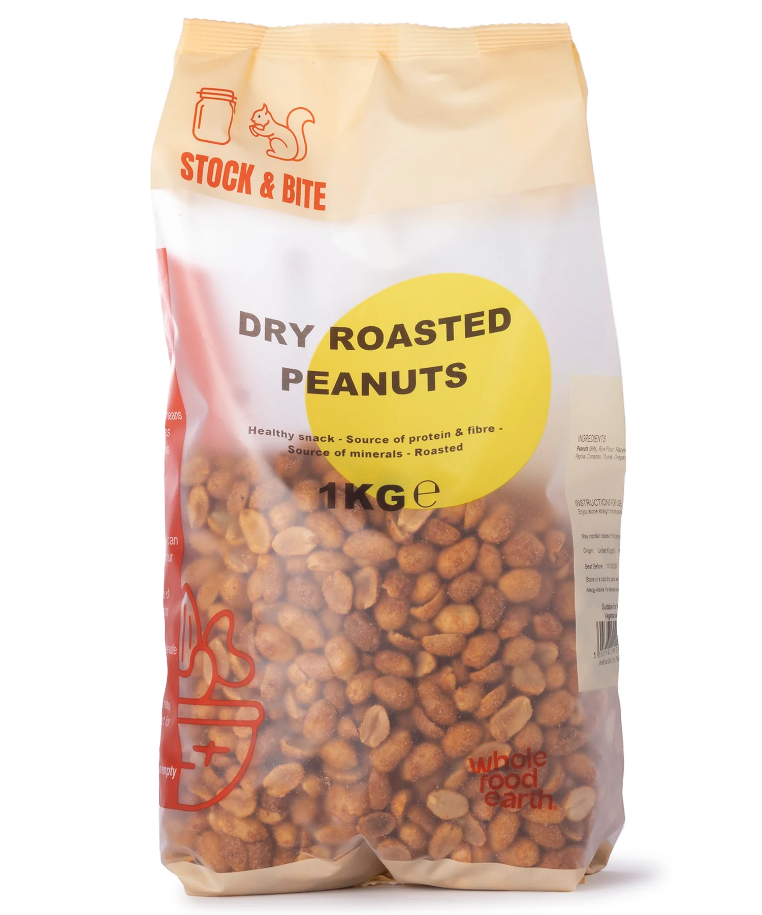 Dry Roasted Peanuts - Stock & Bite