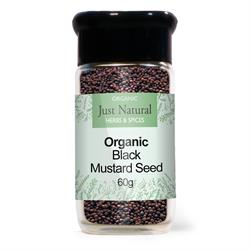 Org Mustard Seed Black Jar