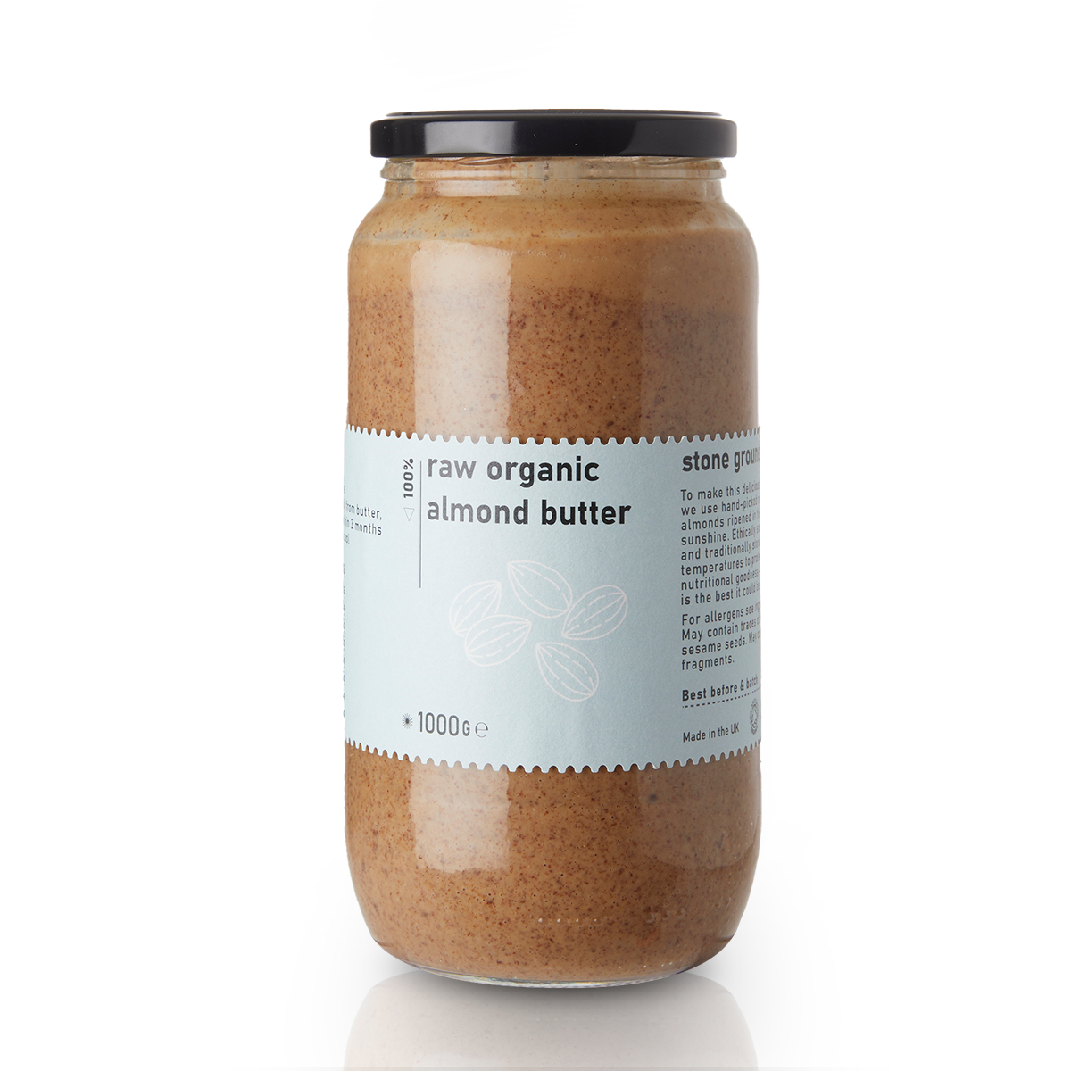 Raw Organic Almond Butter - 1000g - RAWGORILLA
