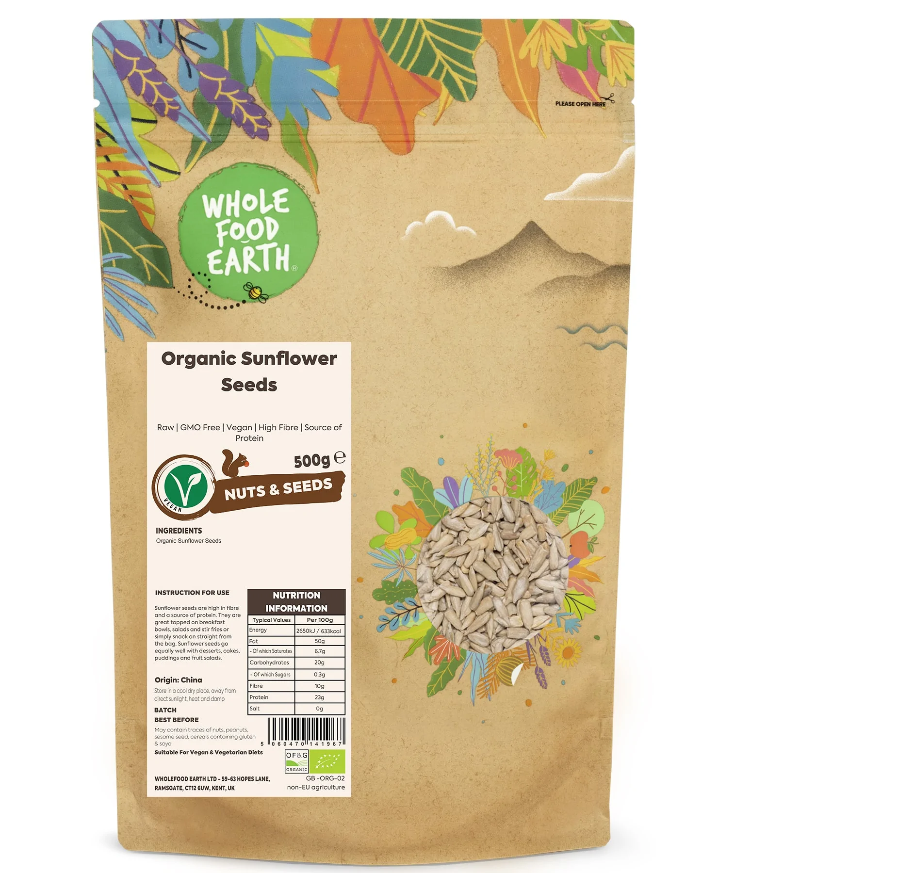 Organic Sunflower Seeds