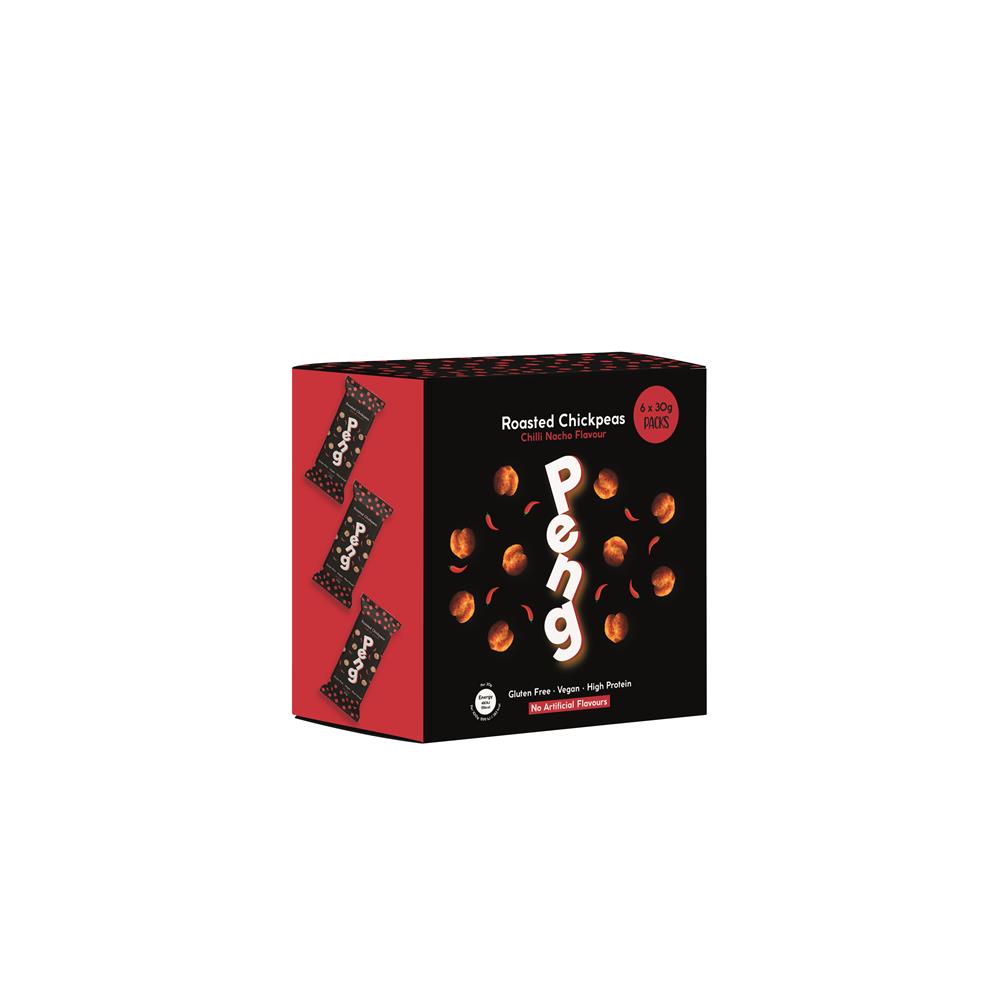 Chilli Nacho Roasted Chickpeas - 6x30g - Peng