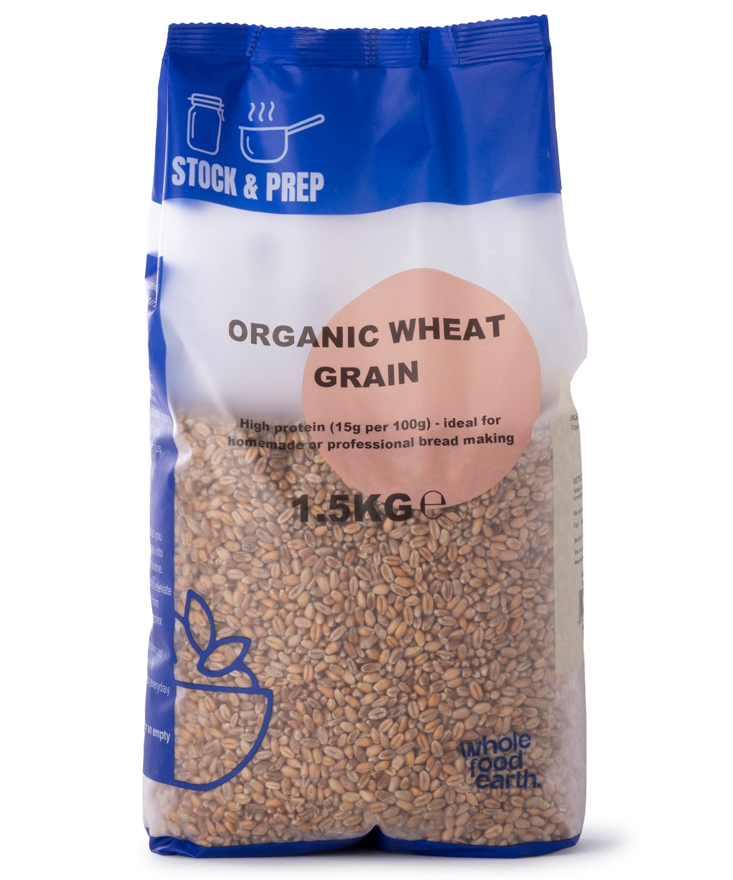 Organic Wheat Grain - Stock & Prep - 1.5kg