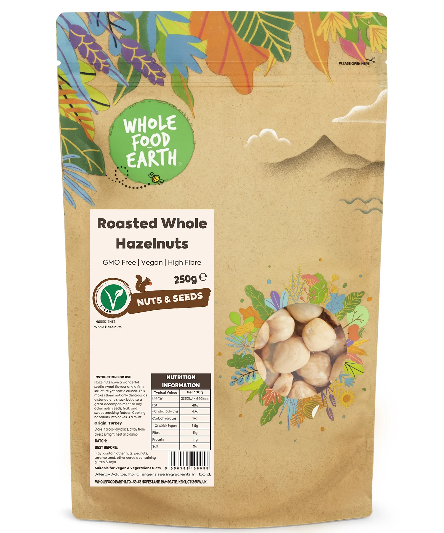 Roasted Whole Hazel Nuts