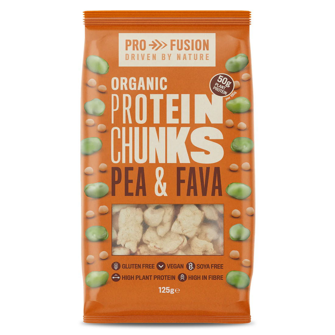 Organic Protein Chunks Pea & Fava - 125g - Profusion
