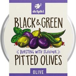 Black & Green Pitted Olives