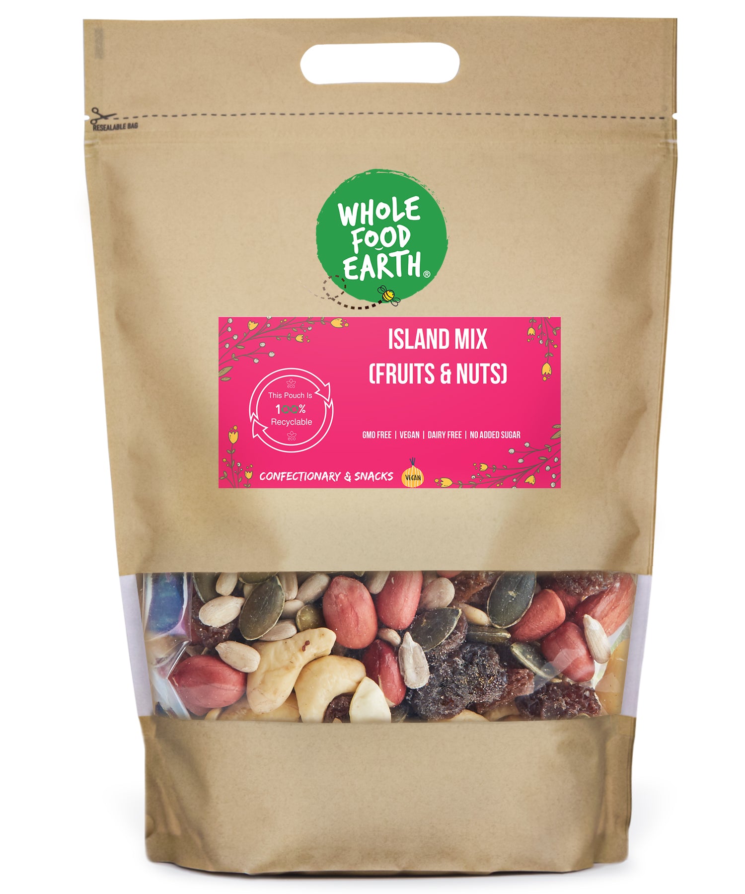 Island Mix (Fruits & Nuts) | GMO Free | Vegan | Dairy Free | No Added Sugar
