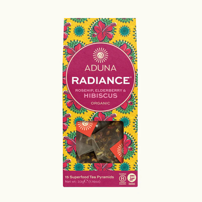Radiance Super-Tea with Rosehip & Hibiscus - Aduna Superfoods - 15 bags