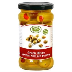 Green Olives with Red Pepper