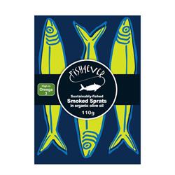 Smoked Sprats in Org Olive Oil