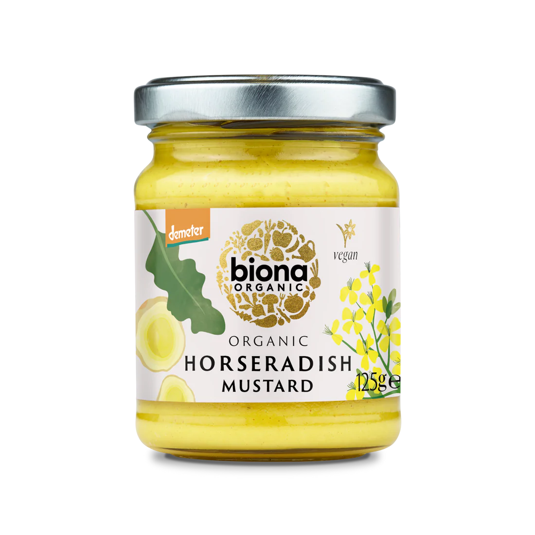 Organic Horseradish Mustard - Biona - 125g