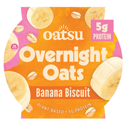 Banana Biscuit Overnight Oats