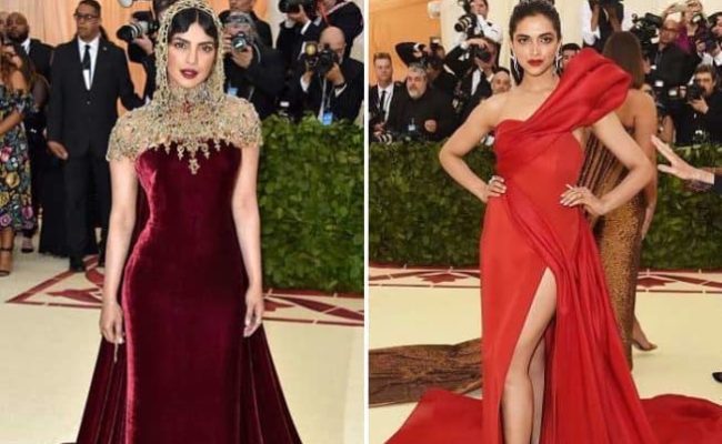 Deepika Padukone and Priyanka Chopra make fashion statements at Met Gala 2018