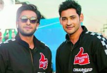 Mahesh Babu shoots for a cola brand with Ranveer Singh in Mumbai