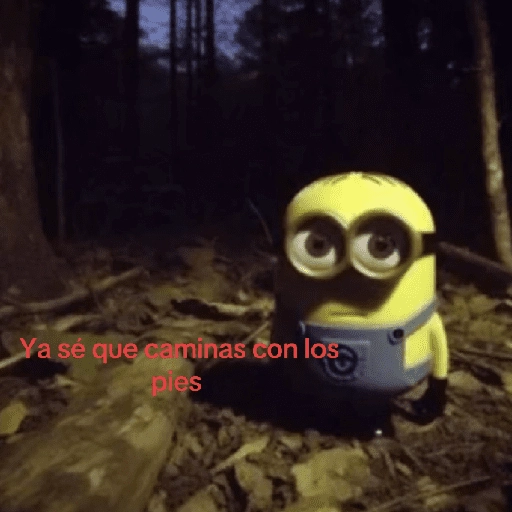 stickers_🌳🤓MINION_en_el_bosque_🤓🌳_