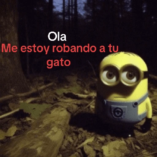 stickers_🌳🤓MINION_en_el_bosque_🤓🌳_