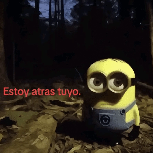 stickers_🌳🤓MINION_en_el_bosque_🤓🌳_