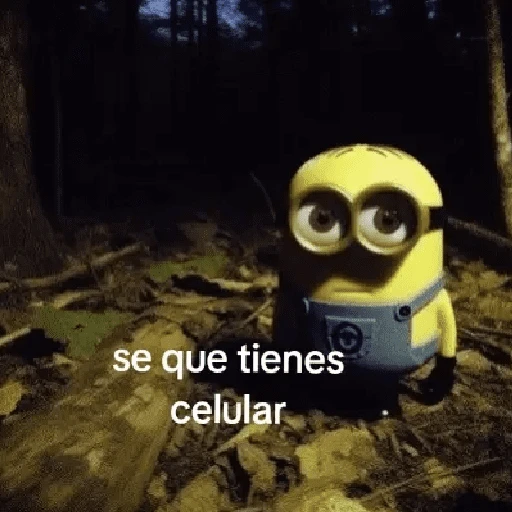 stickers_🌳🤓MINION_en_el_bosque_🤓🌳_