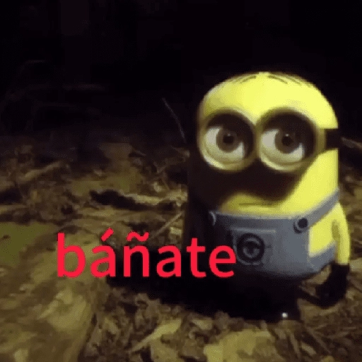 stickers_🌳🤓MINION_en_el_bosque_🤓🌳_