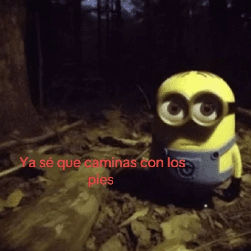 stickers_🌳🤓MINION_en_el_bosque_🤓🌳_